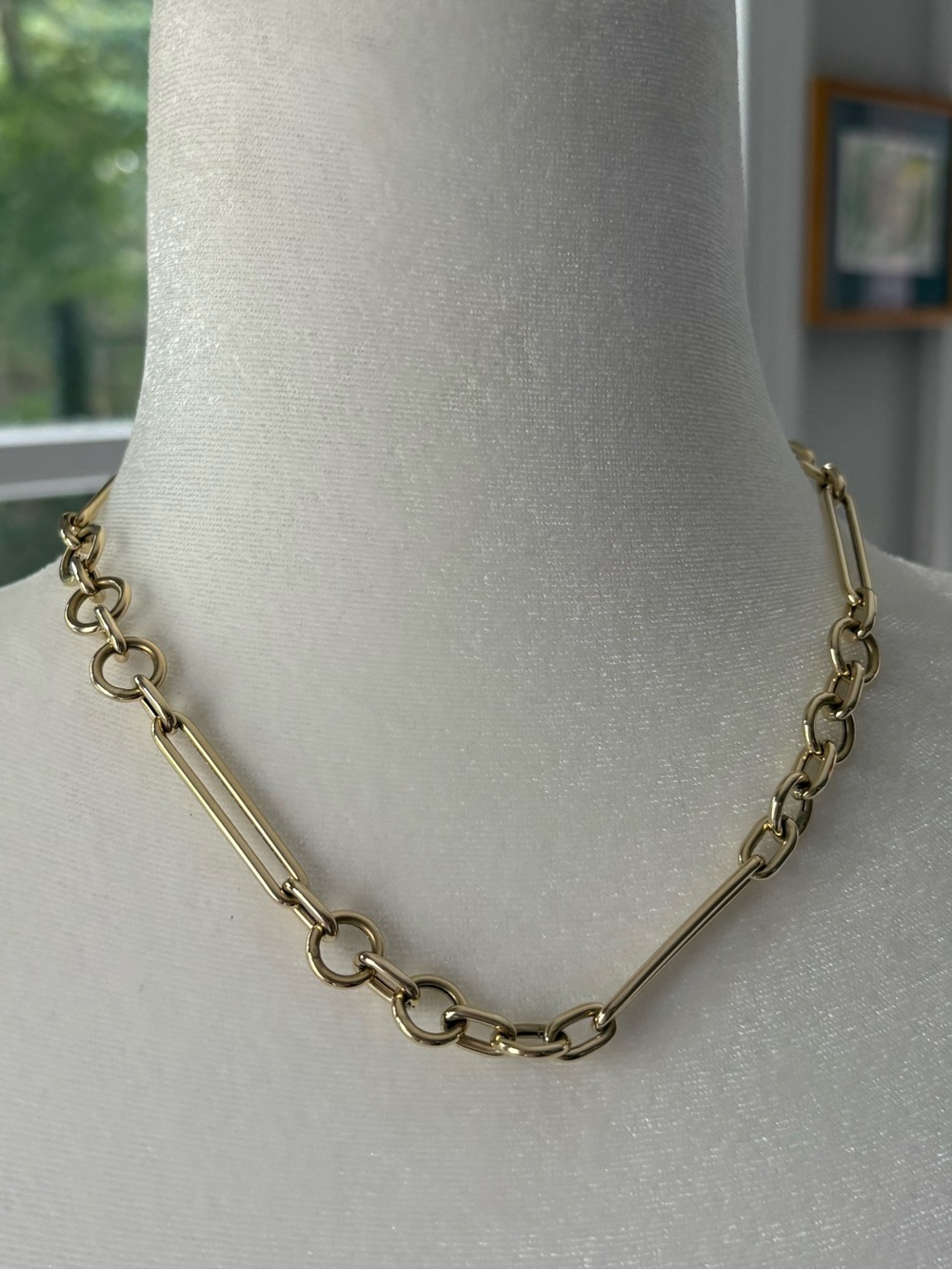 Lindsey Leigh Jewelry 14k TIBAL Chunky Chain Gold Link Necklace